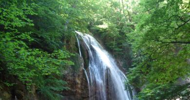 Панорамный вид: Водопад Джур-Джур